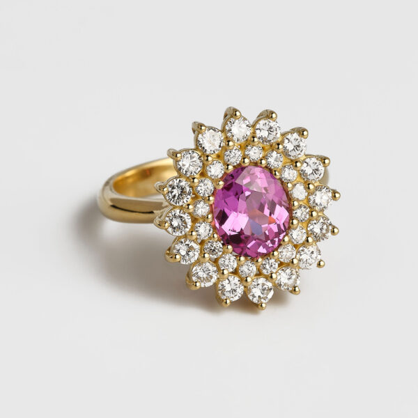 Big ring Zafiro rosado