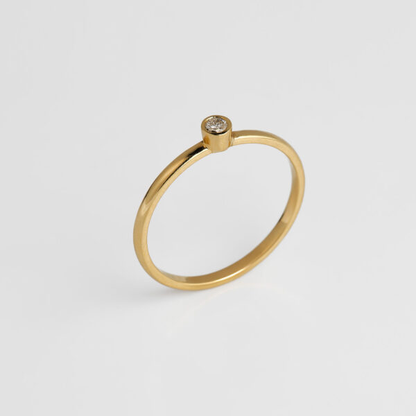 Mini anillo Diamante natural