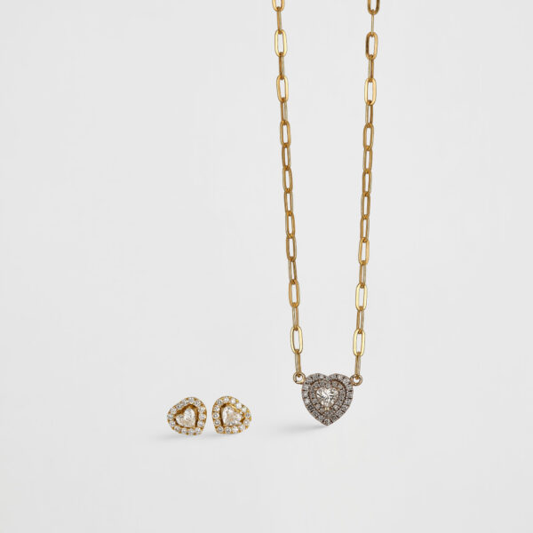 Set Diamante corazón