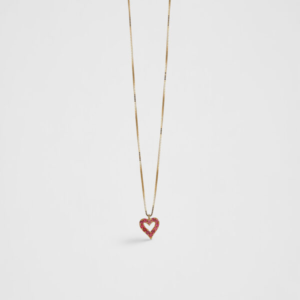 Cadena dije corazón de Rubi