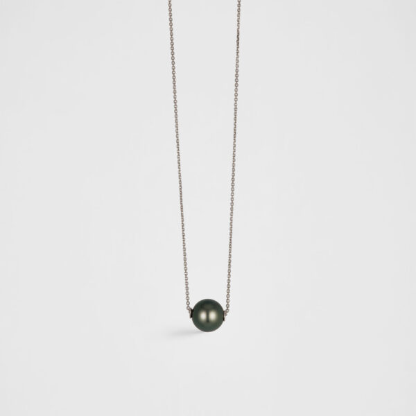 Cadena Dije Perla Negra