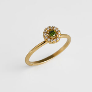 anillo de compromiso halo diamantes